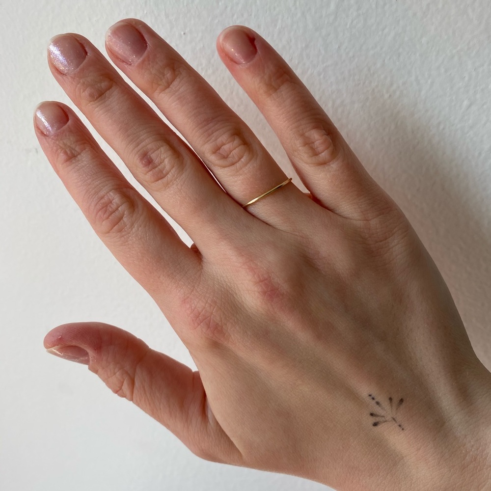 10k solid gold stacking ring